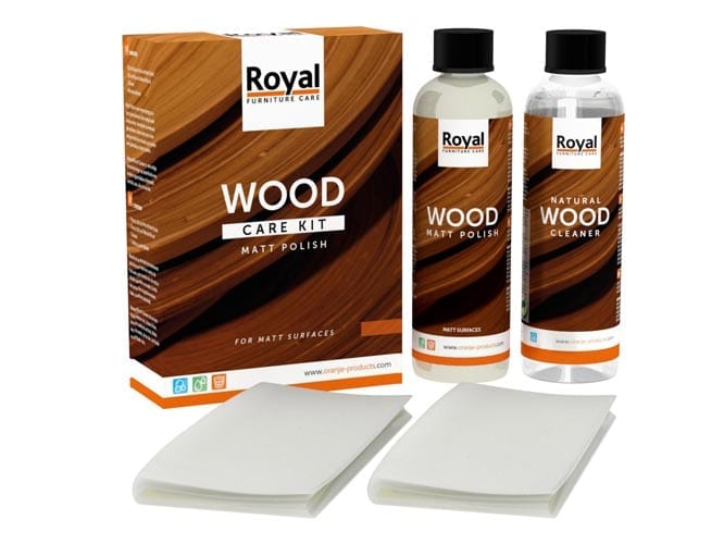 Wood care kit matt polish - onderhoudsproduct voor hout