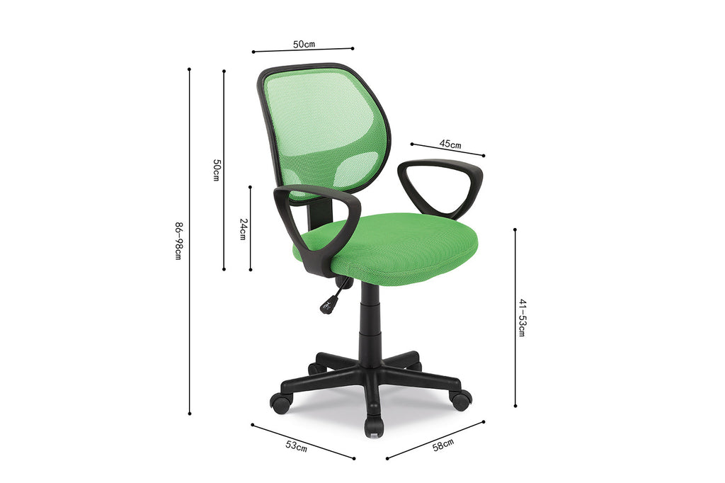 Bureaustoel 'Hippa' Mesh Lime RS