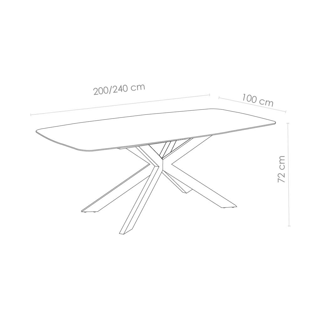 EETTAFEL SPIN 7109-200X100-BASE - MDL