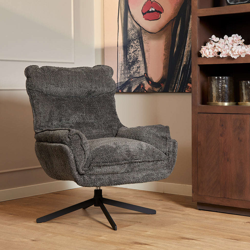 Fauteuil Vera | Donkergrijs STF