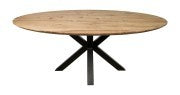 Eettafel Zurich ovaal 220 - naturel - Acacia/Metaal HSM