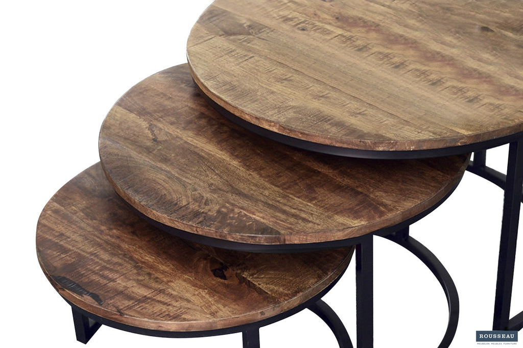 Salontafel 'Arnod' S/3 Mango hout RS