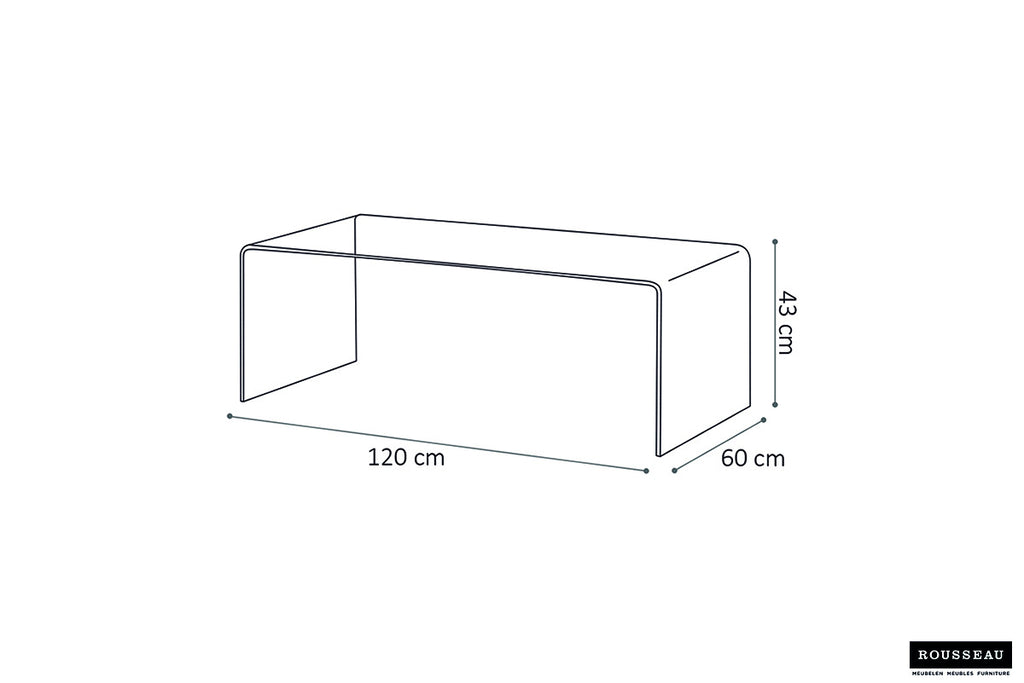 Salontafel 'Axel' Glas RS