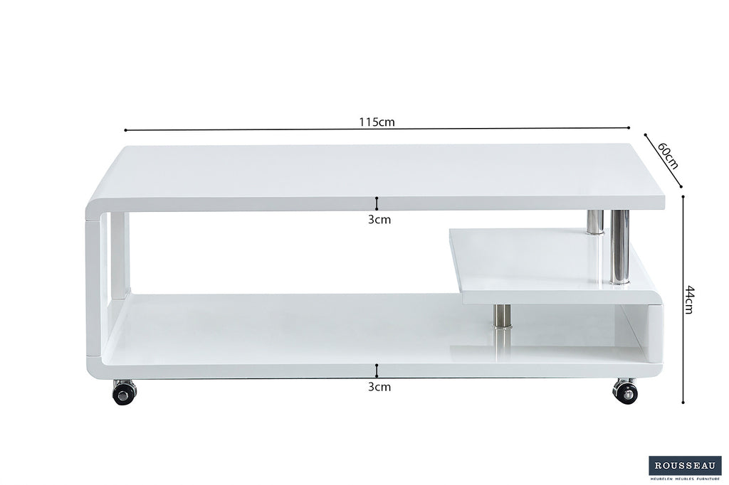 Salontafel  'Haka' hoogglans wit RS