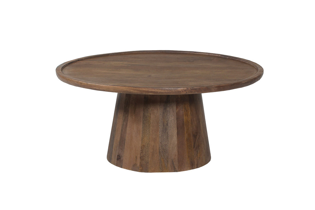 Salontafel 'Jules' 80x36 rond mango hout lichtbruin RS