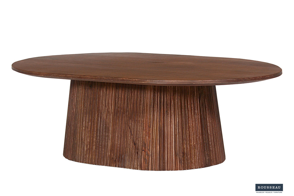 Salontafel 'Miguel' 120 ovaal mango hout lichtbruin RS