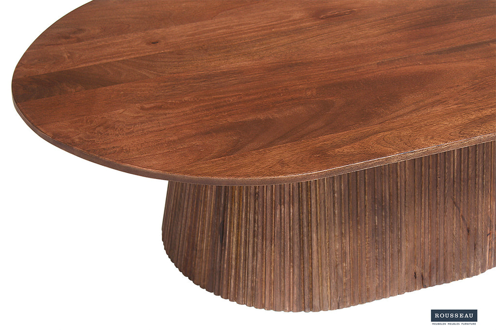 Salontafel 'Miguel' 120 ovaal mango hout lichtbruin RS