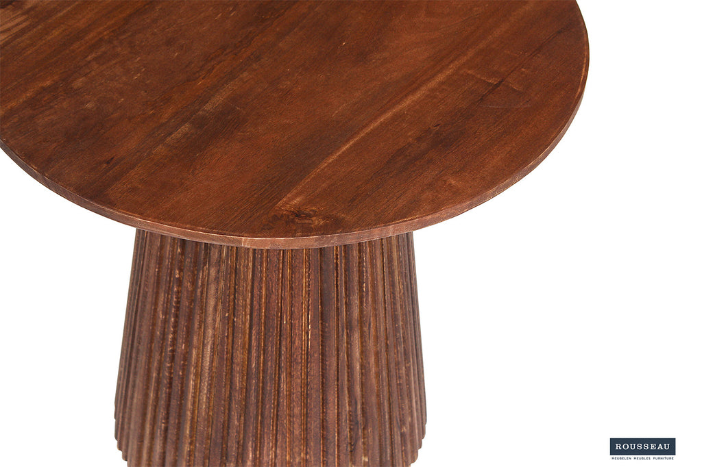 Salontafel 'Miguel' 50 rond mango hout lichtbruin RS