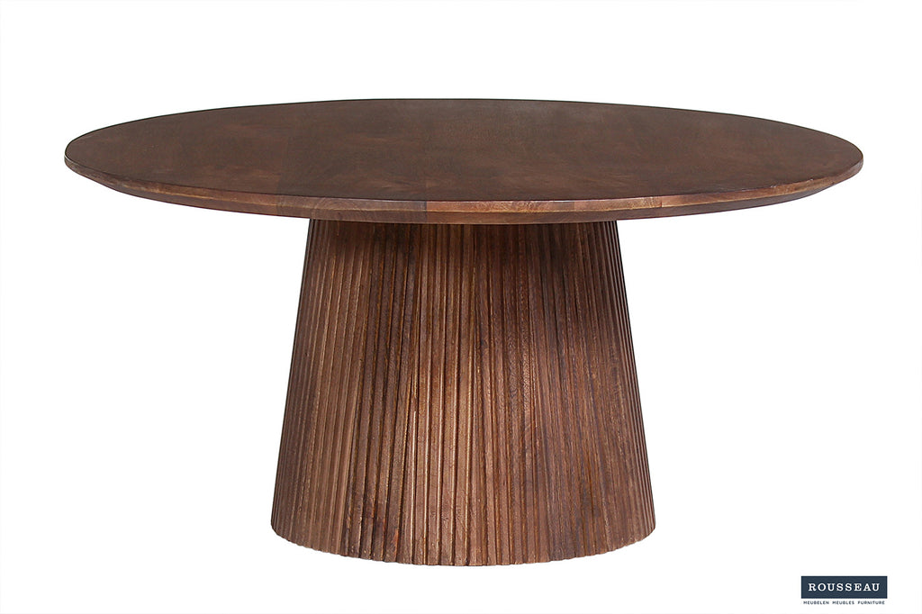 Salontafel 'Miguel' 80 rond mango hout lichtbruin RS