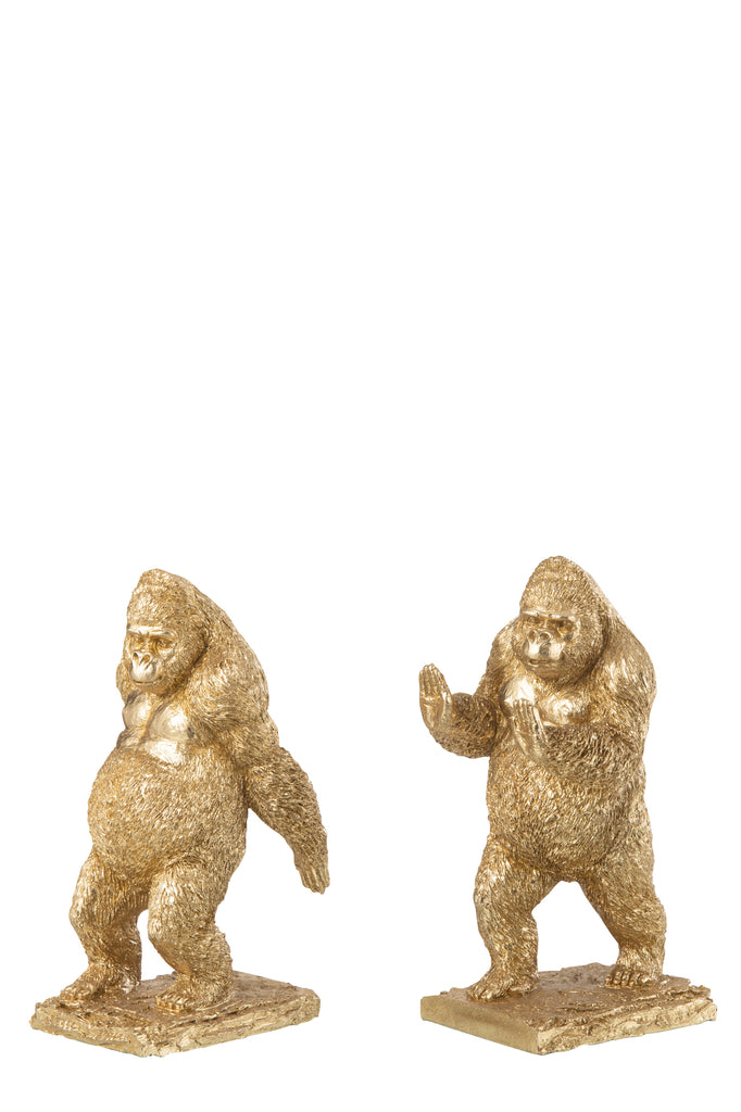 boekensteun Gorilla Resin Goud - JL