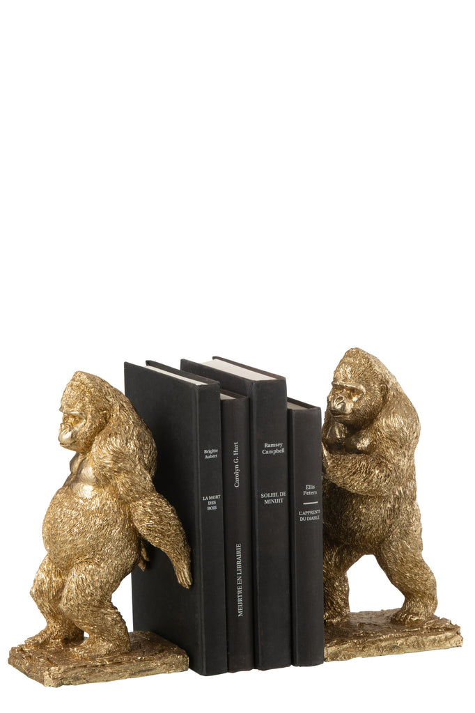 boekensteun Gorilla Resin Goud - JL