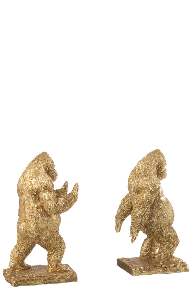 boekensteun Gorilla Resin Goud - JL