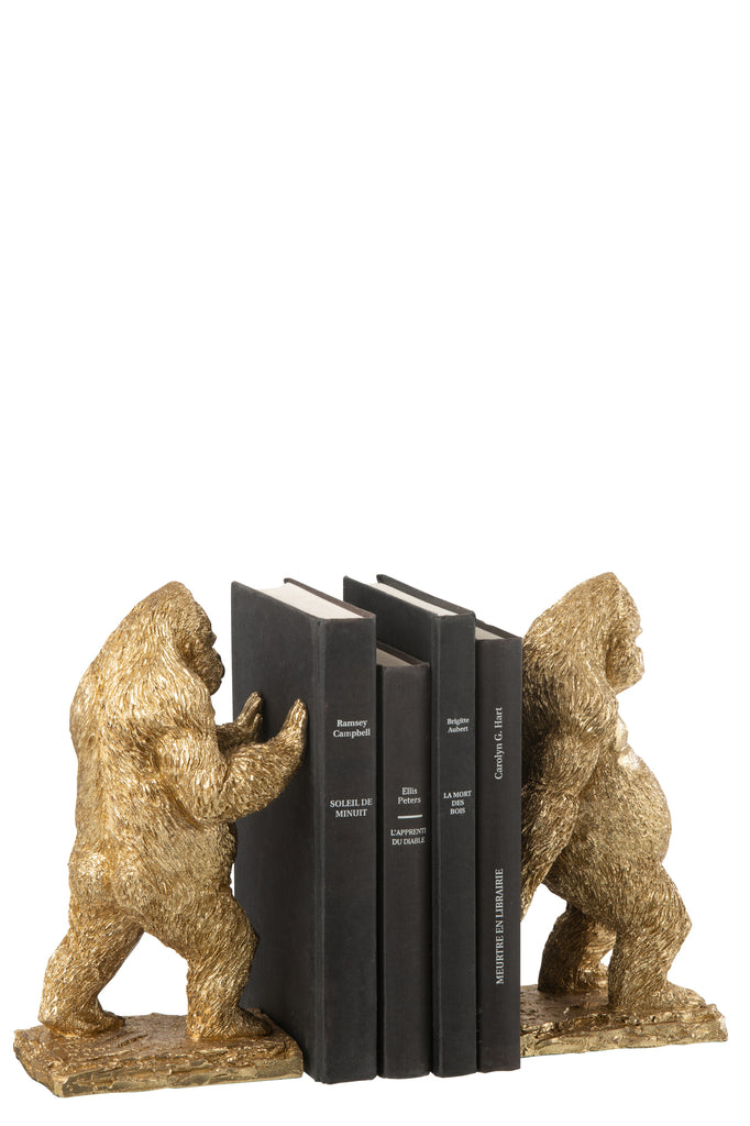 boekensteun Gorilla Resin Goud - JL