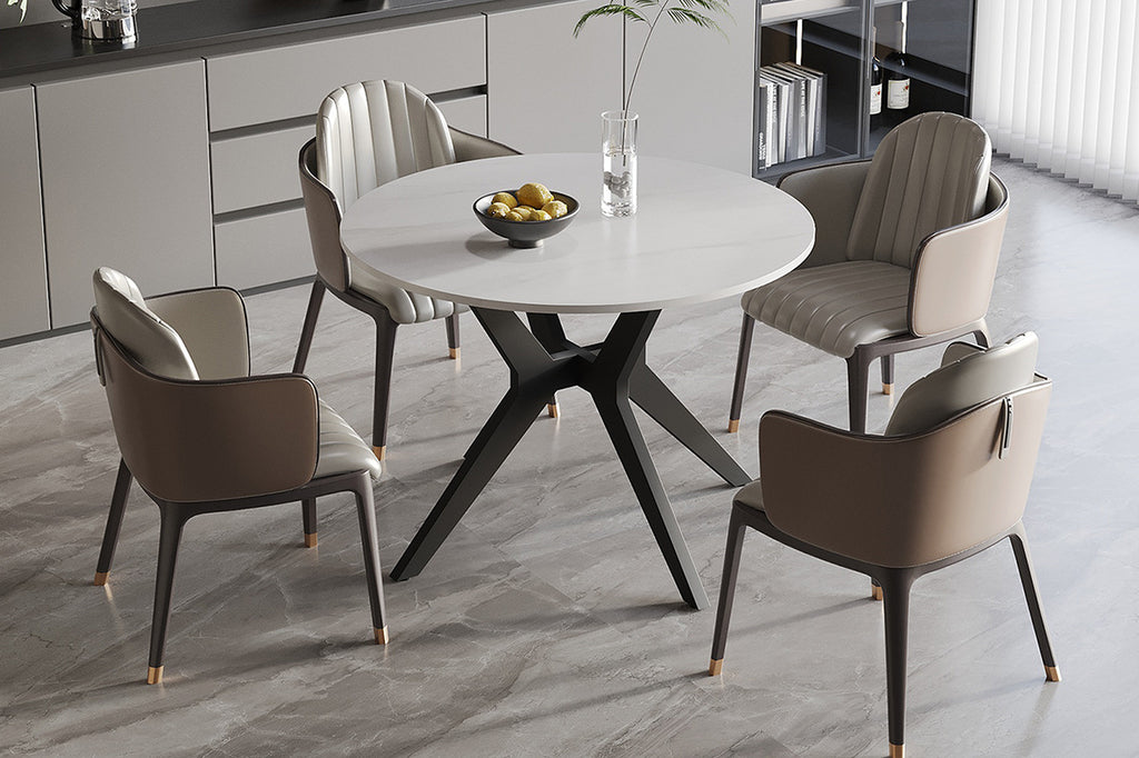 Tafel 'Apollo' 110 rond steen wit RS