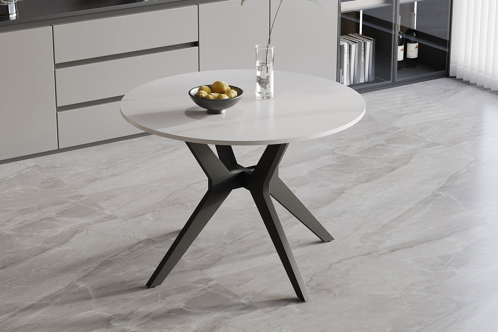 Tafel 'Apollo' 110 rond steen wit RS