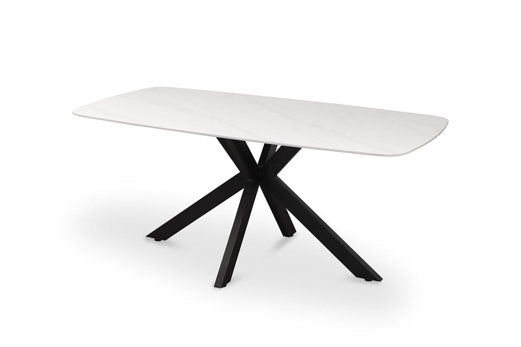 Tafel 'Apollo' 180 Deens ovaal steen wit RS