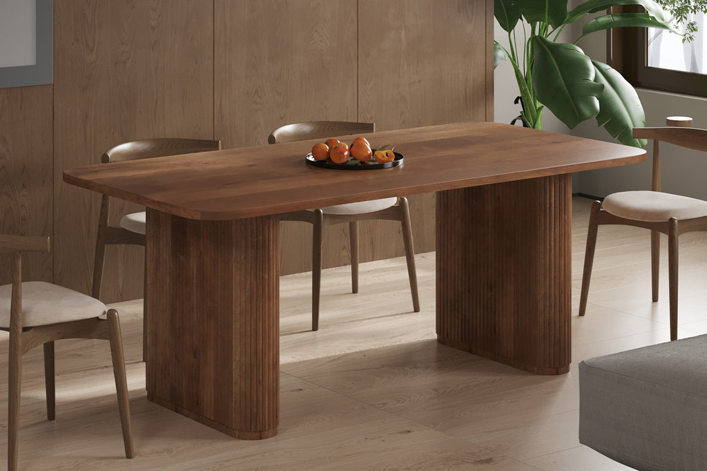 Tafel 'Jean' 200 Deens ovaal mango hout lichtbruin RS