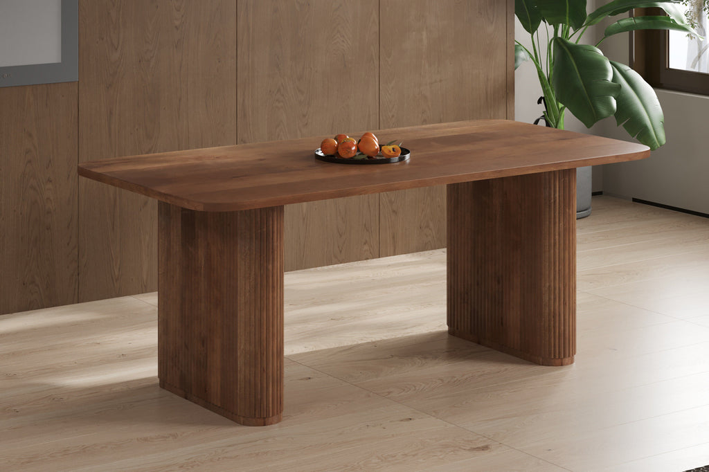 Tafel 'Jean' 200 Deens ovaal mango hout lichtbruin RS