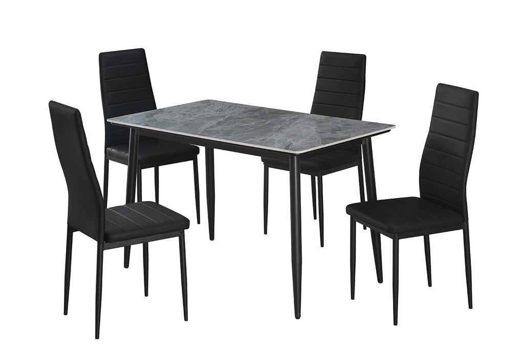 Tafel 'Kenzo' 120 rechthoekig steen grijs RS