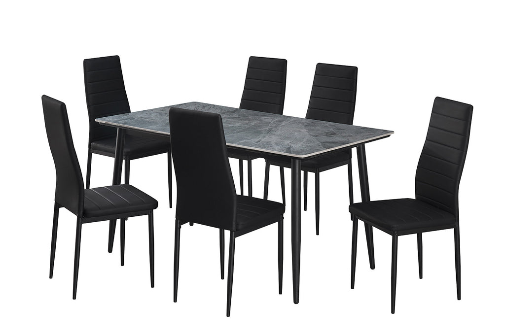 Tafel 'Kenzo' 140 rechthoekig steen grijs RS