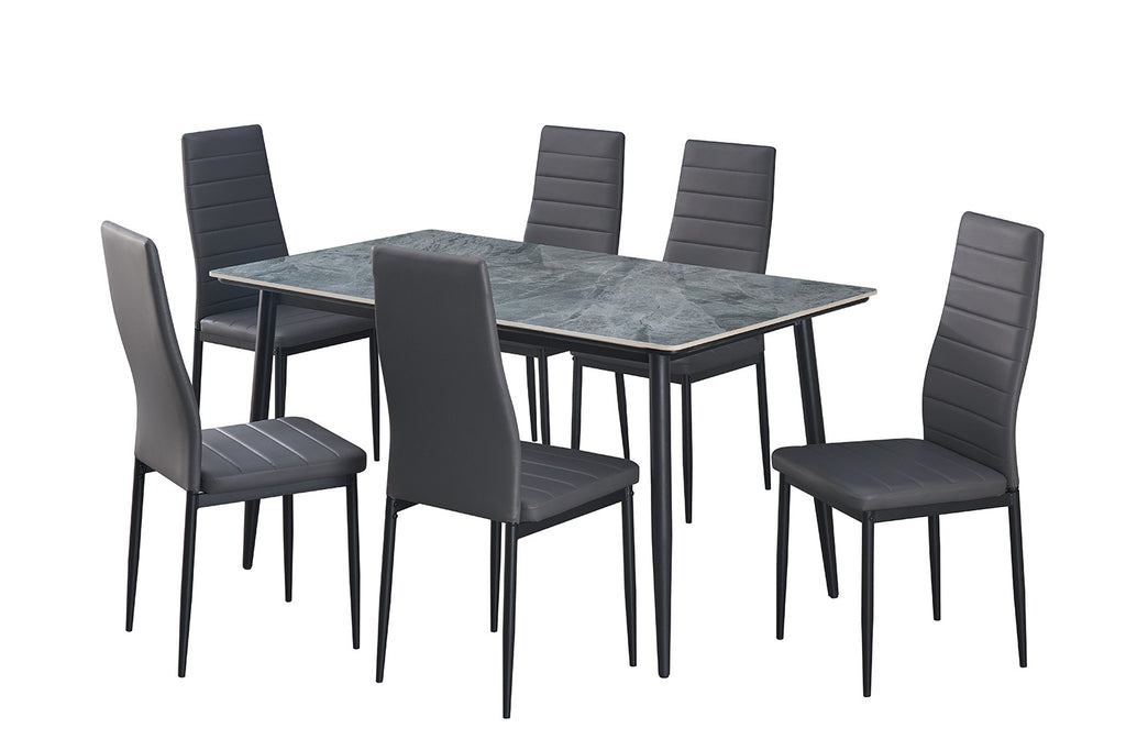 Tafel 'Kenzo' 140 rechthoekig steen grijs RS