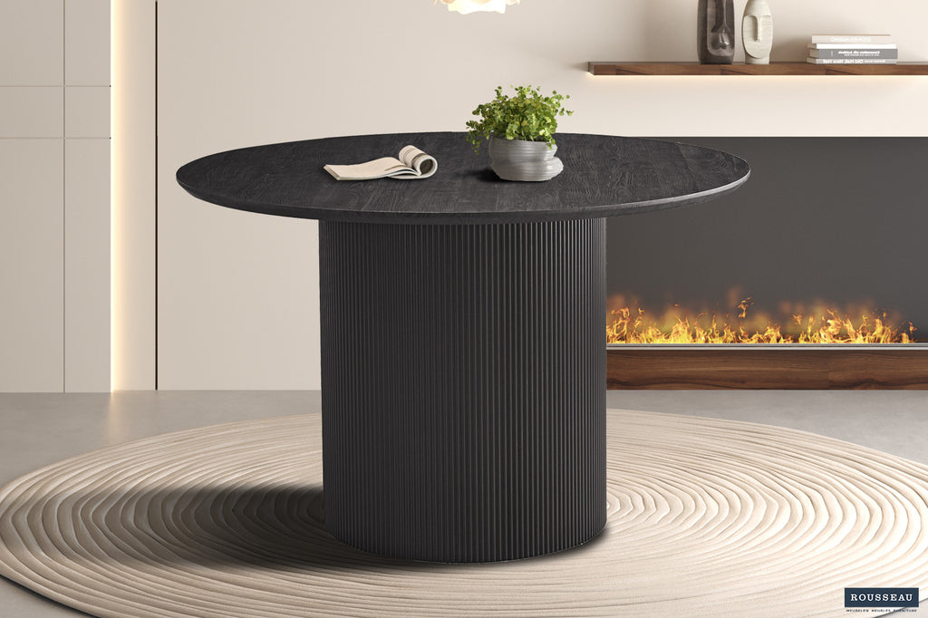 Tafel 'Lagos' 120 cm Rond Decor Donkerbruin RS