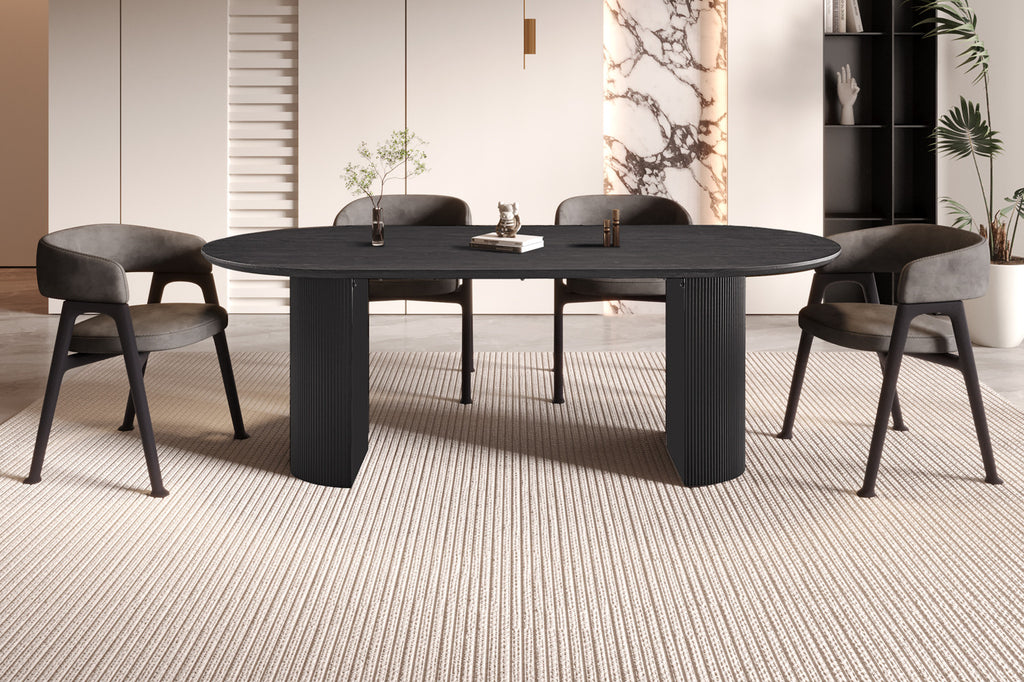 Tafel 'Lagos' 220 cm Ovaal Decor Donkerbruin RS