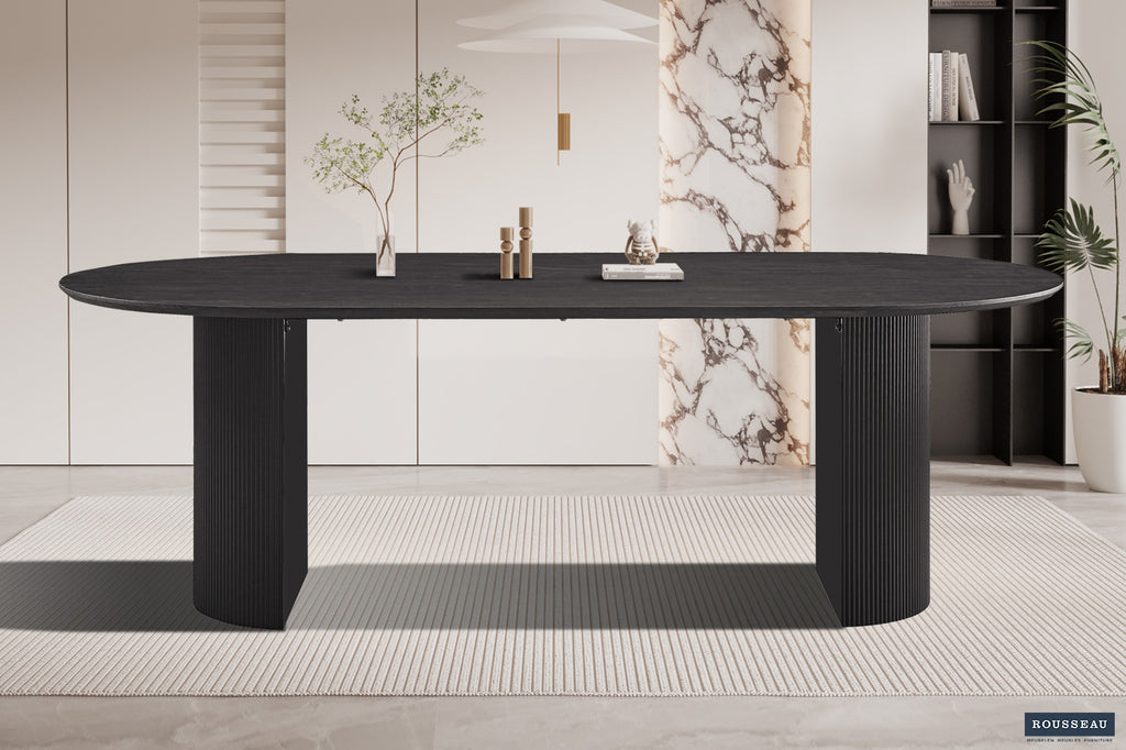 Tafel 'Lagos' 220 cm Ovaal Decor Donkerbruin RS