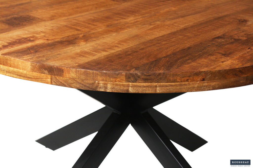 Tafel 'Maria' 130 rond mango hout RS