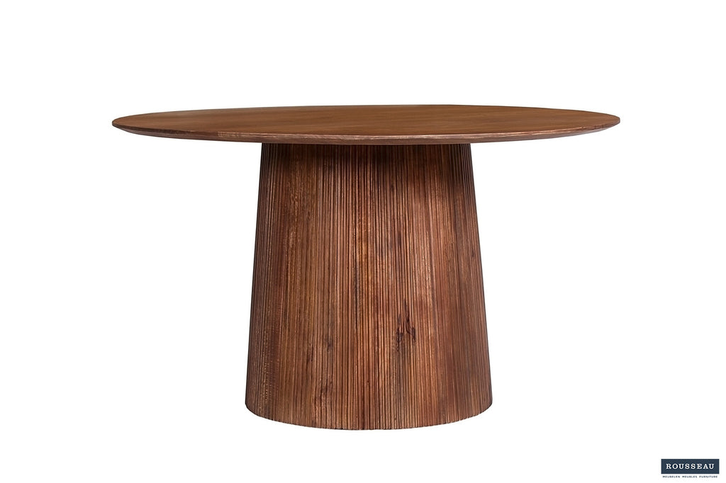 Tafel 'Miguel' 130 rond mango hout lichtbruin RS