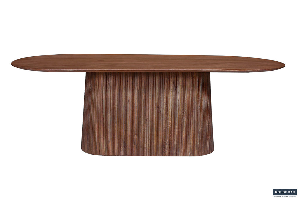 Tafel 'Miguel' 230 ovaal mango hout lichtbruin RS