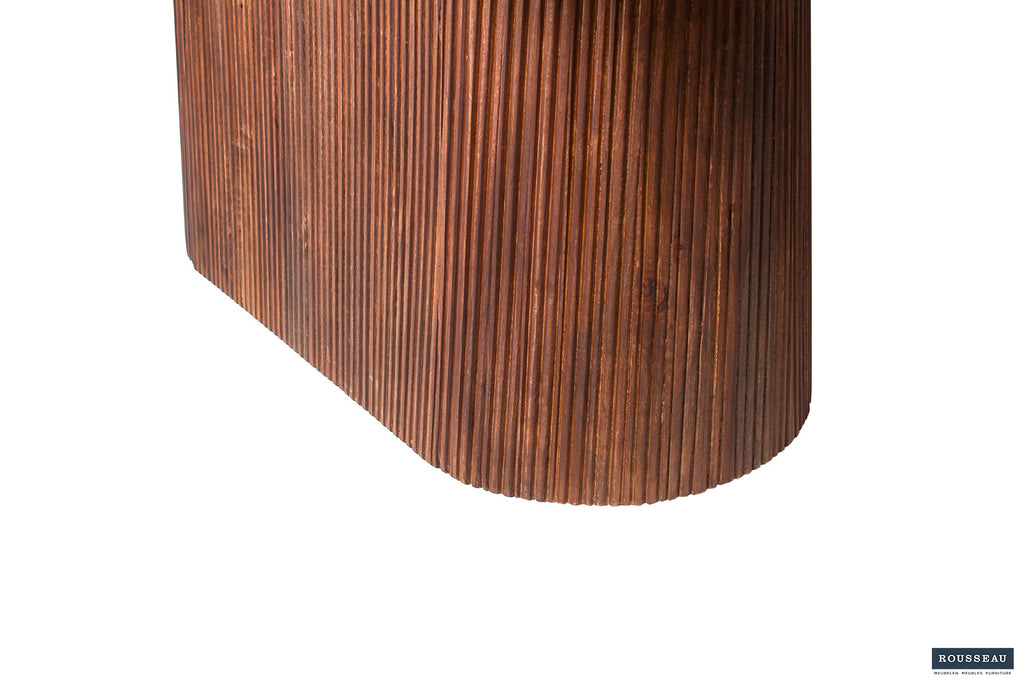 Tafel 'Miguel' 230 ovaal mango hout lichtbruin RS