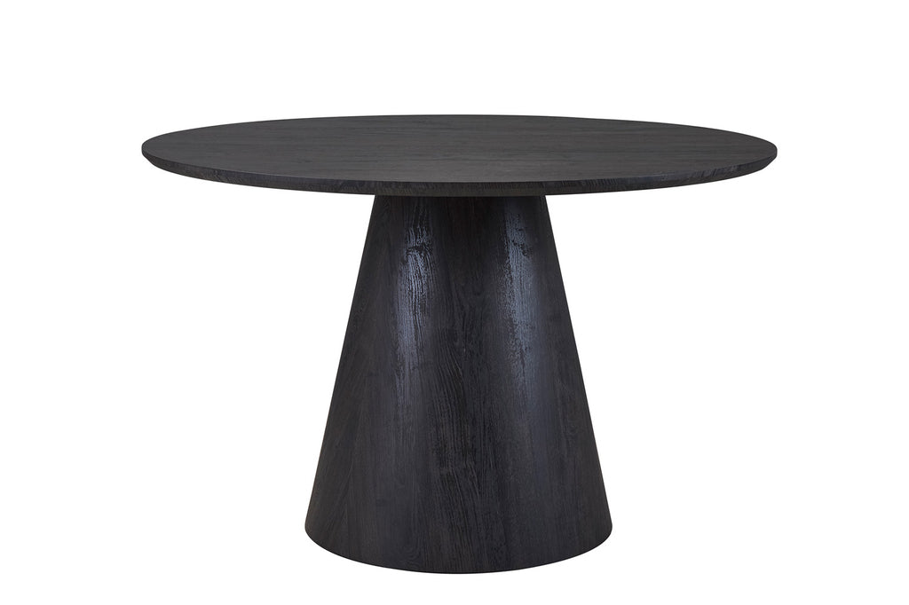 Tafel 'Miklos' 120 rond donkerbruin RS