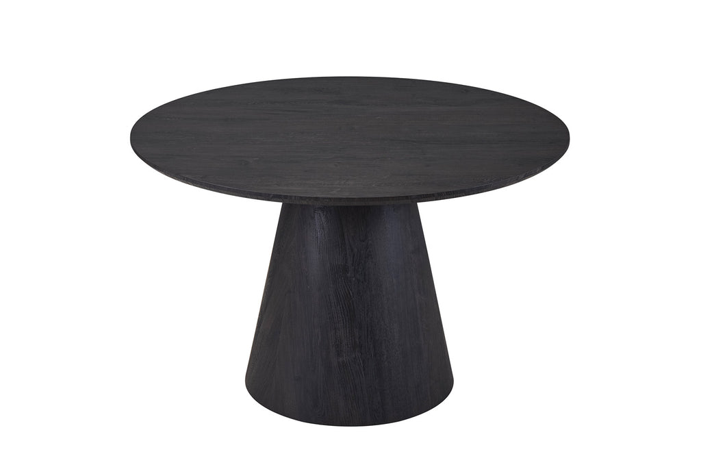 Tafel 'Miklos' 120 rond donkerbruin RS