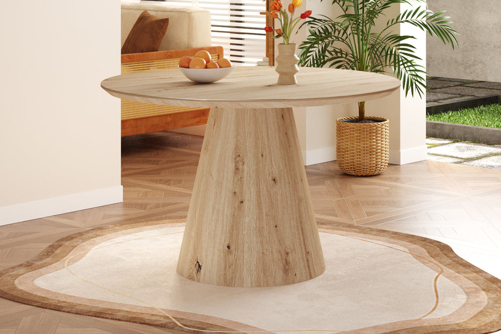 Tafel 'Tigo' 120 rond decor oude eik RS