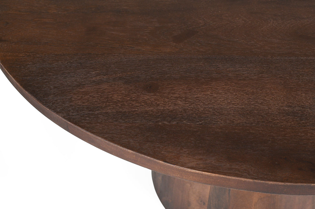 Tafel 'Tommy' 130 rond mango hout bruin RS