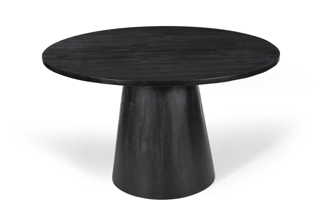 Tafel 'Tommy' 130 rond mango hout zwart RS