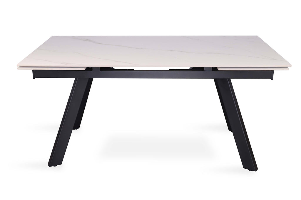 Uitschuifbare tafel 'Hera' 160-240 RH steen wit RS