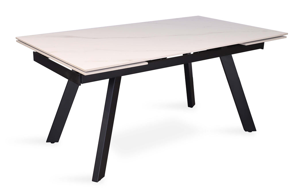 Uitschuifbare tafel 'Hera' 160-240 RH steen wit RS