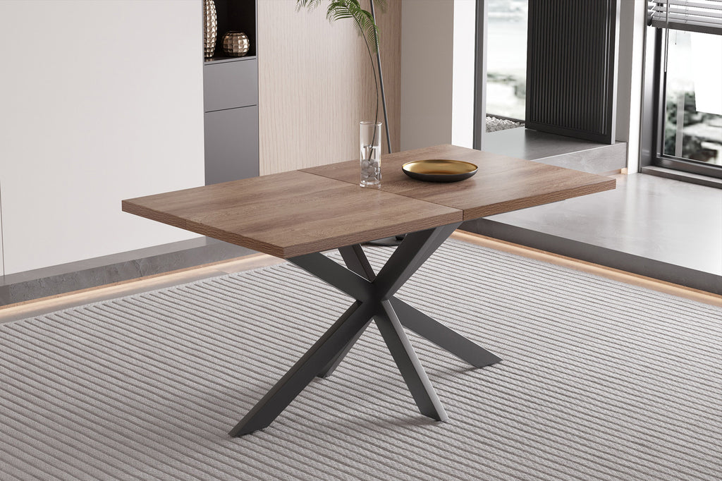 Uitschuifbare tafel 'Kos' 160-200 cm Donkerbruin RS