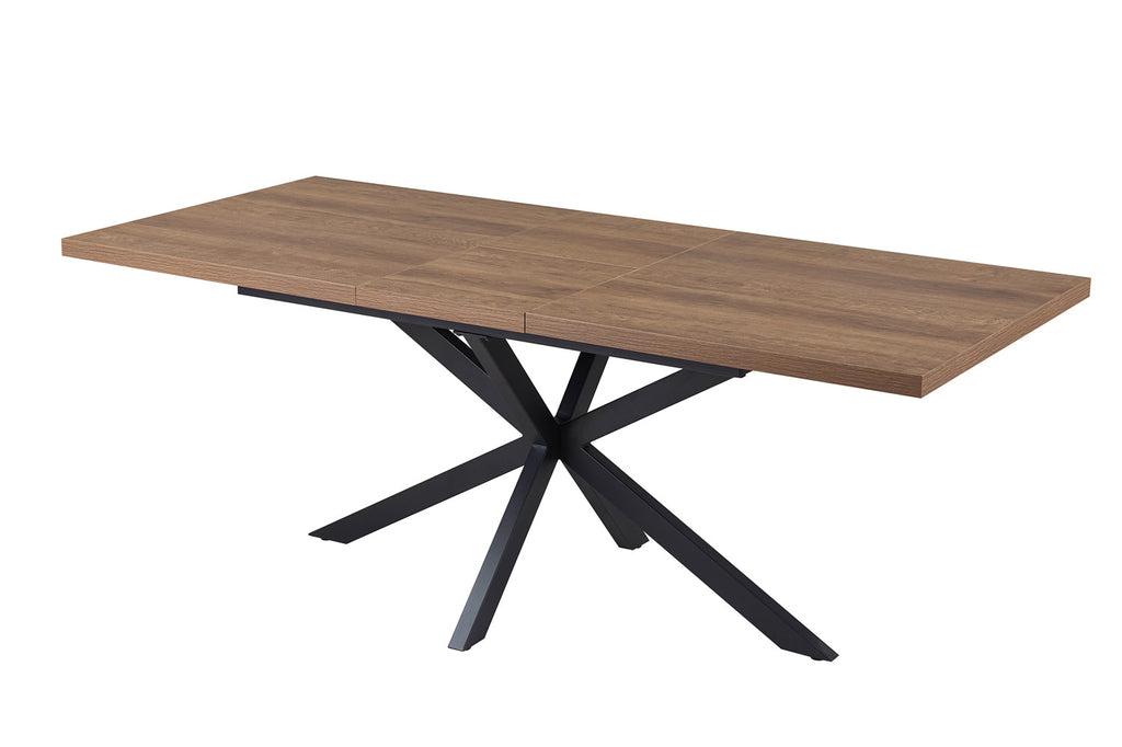 Uitschuifbare tafel 'Kos' 160-200 cm Donkerbruin RS