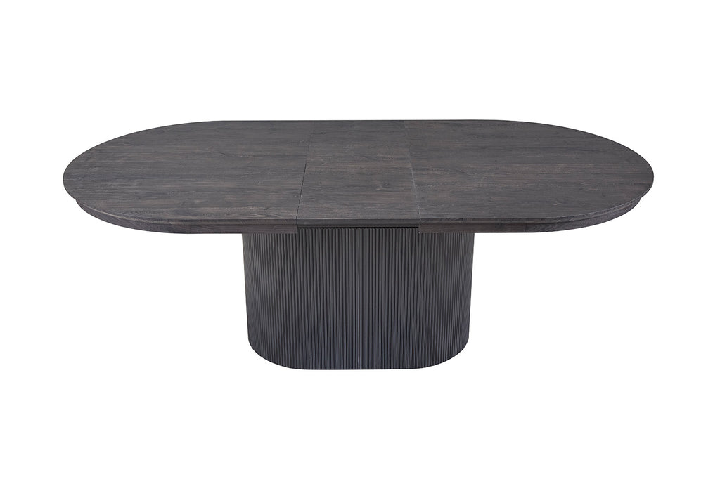 Uitschuifbare tafel 'Lagos' 180-220 cm Ovaal Decor Donkerbruin RS