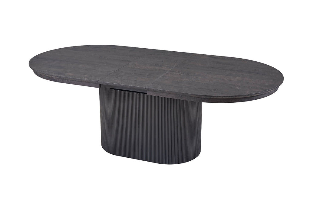 Uitschuifbare tafel 'Lagos' 180-220 cm Ovaal Decor Donkerbruin RS